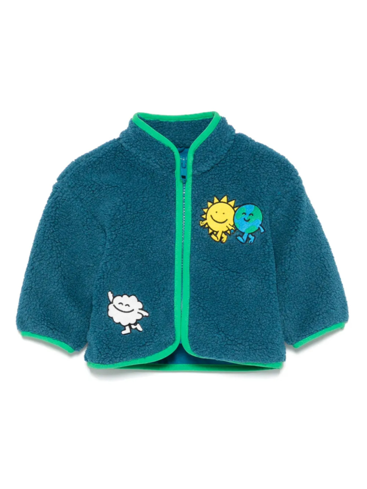 

Флисовая куртка Earth Friends Stella McCartney Kids, синий