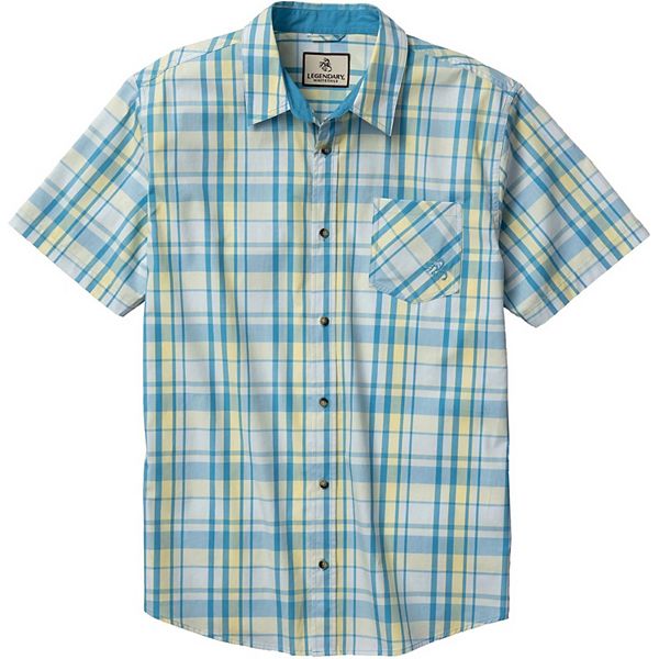 

Мужская поплиновая рубашка с коротким рукавом Legendary Whitetails, Rocky Falls Plaid