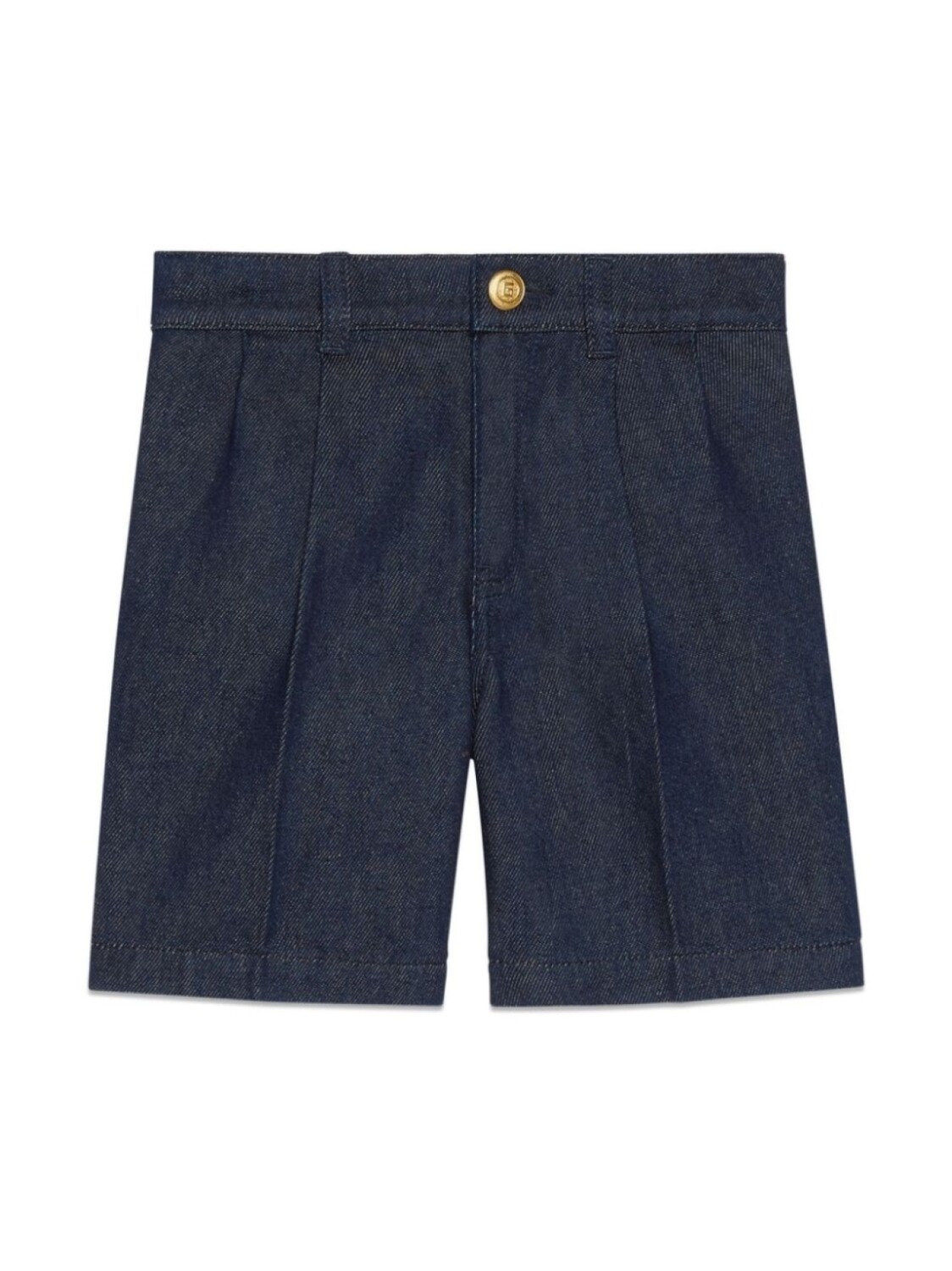 

Gucci Kids джинсовые шорты-бермуды с логотипом, синий