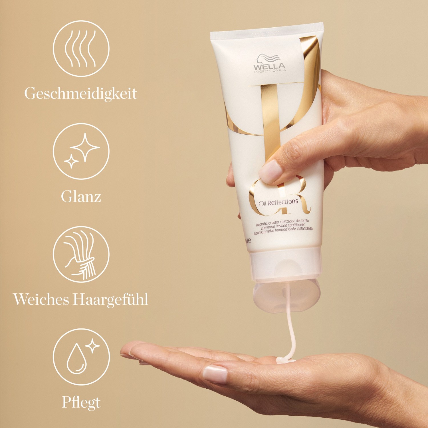Кондиционер для волос oil reflections luminous instant Wella Professionals, объем 200 мл — фото 4