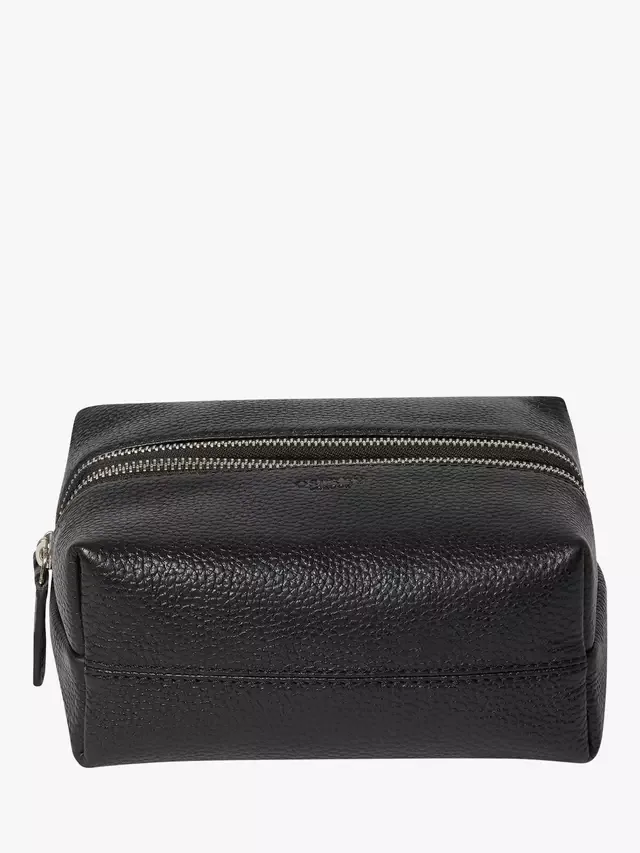 Маленькая косметичка с двойной молнией, черная OSPREY LONDON