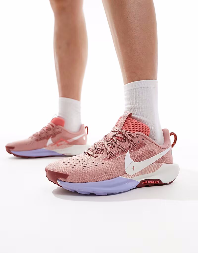 Кроссовки Nike Running React X Pegasus Trail 5 розового и белого цвета