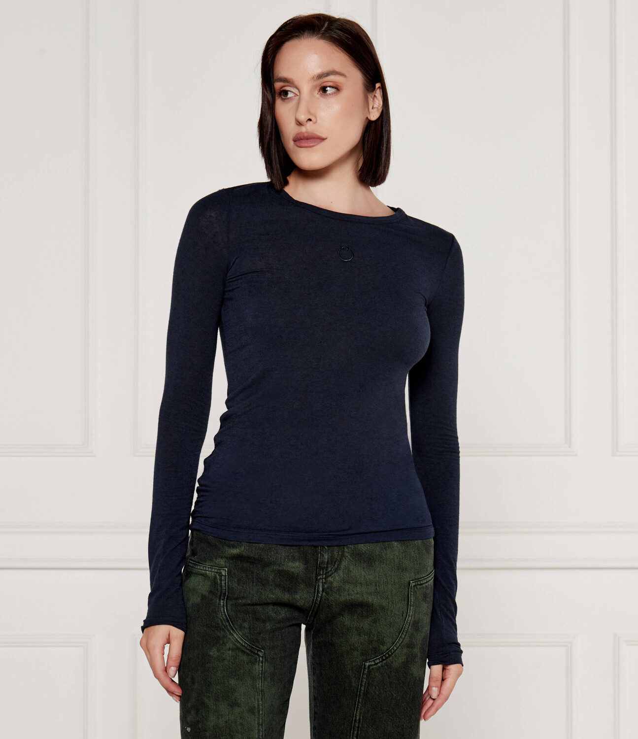 

Блуза Pinko MULAN Regular Fit, темно-синий