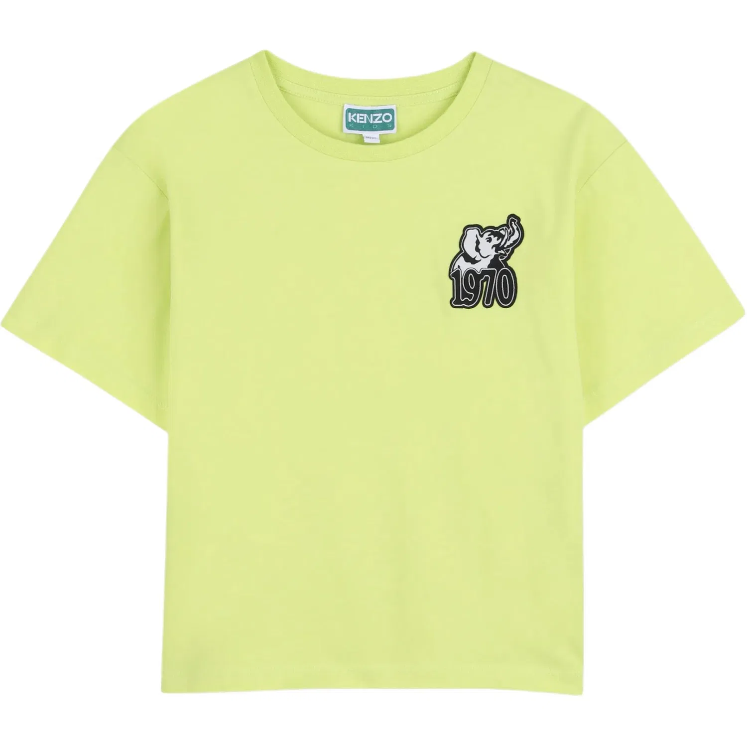 Футболка детская с круглым вырезом KENZO зеленая
