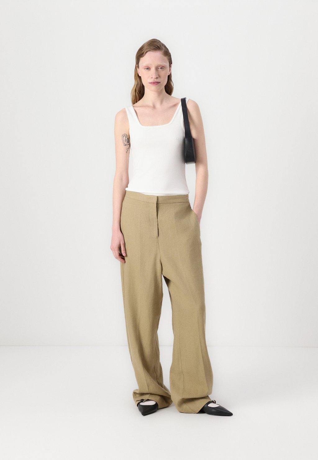 Брюки TAILORED STRAIGHT PANT Tommy Hilfiger, коричневый — фото 2