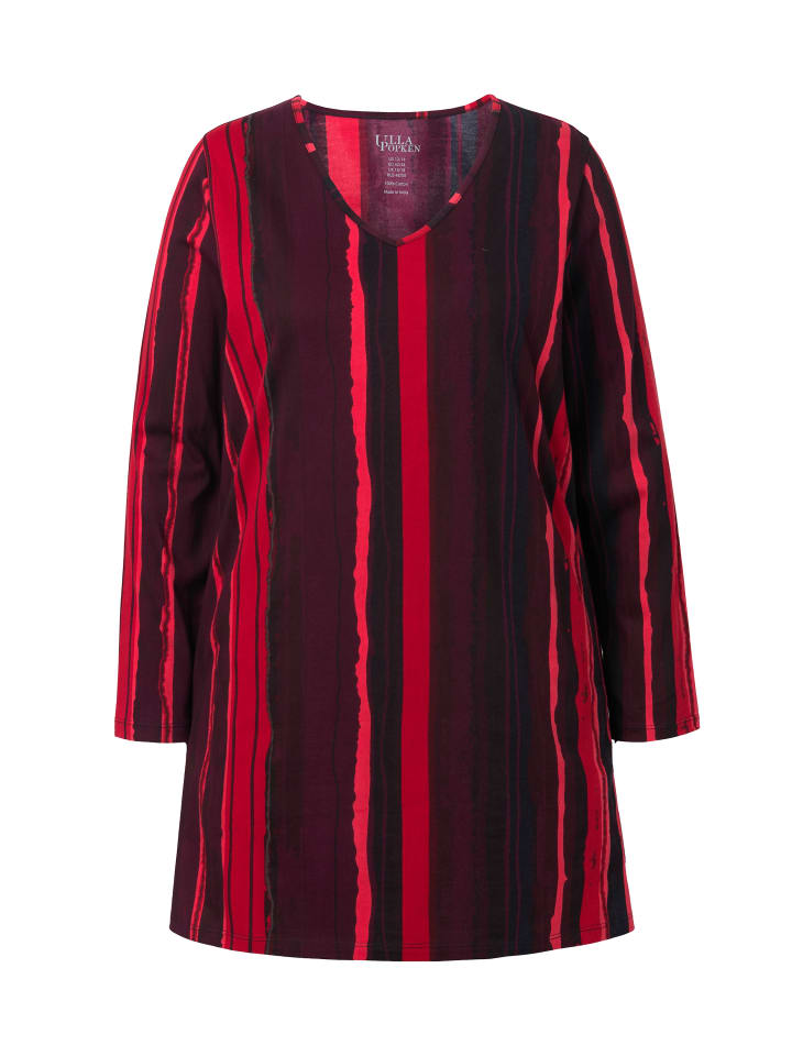 

Длинная рубашка рубиново-красного цвета Ulla Popken