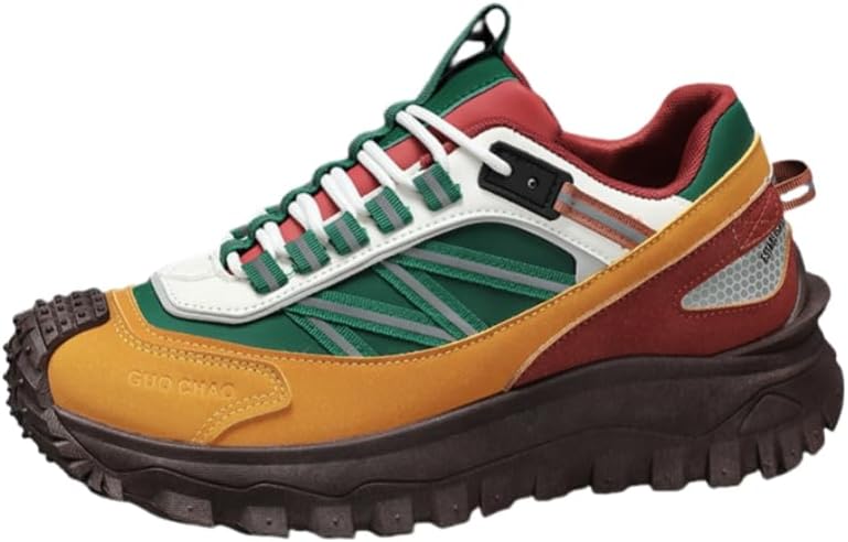 

Легкие мужские походные кроссовки - модная повседневная спортивная обувь для треккинга, кемпинга и городских прогулок Hoalox, зеленый