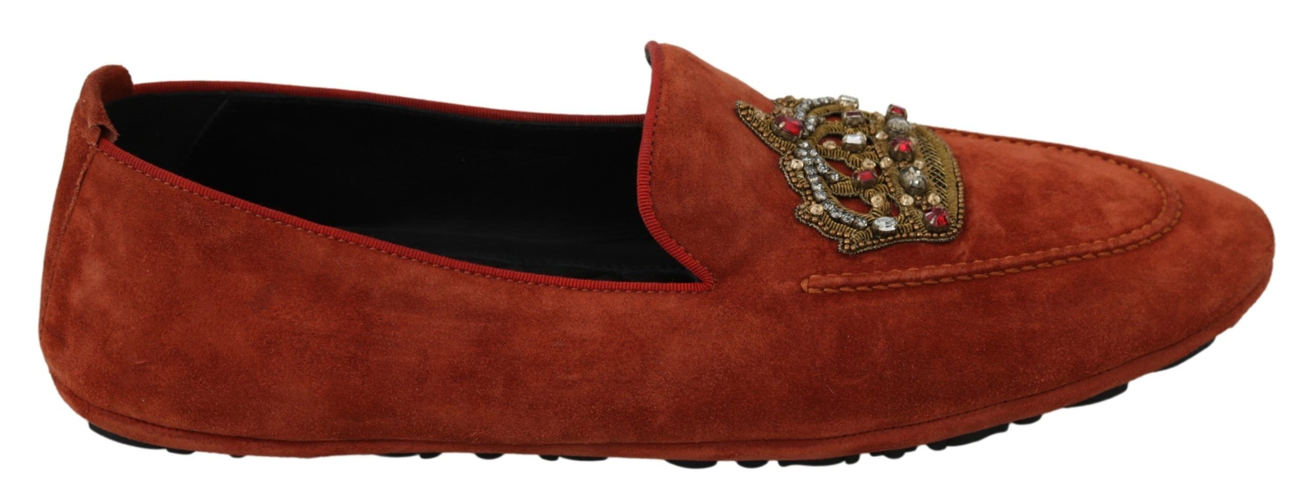 

Элегантные оранжевые кожаные мокасины-тапочки Dolce & Gabbana
