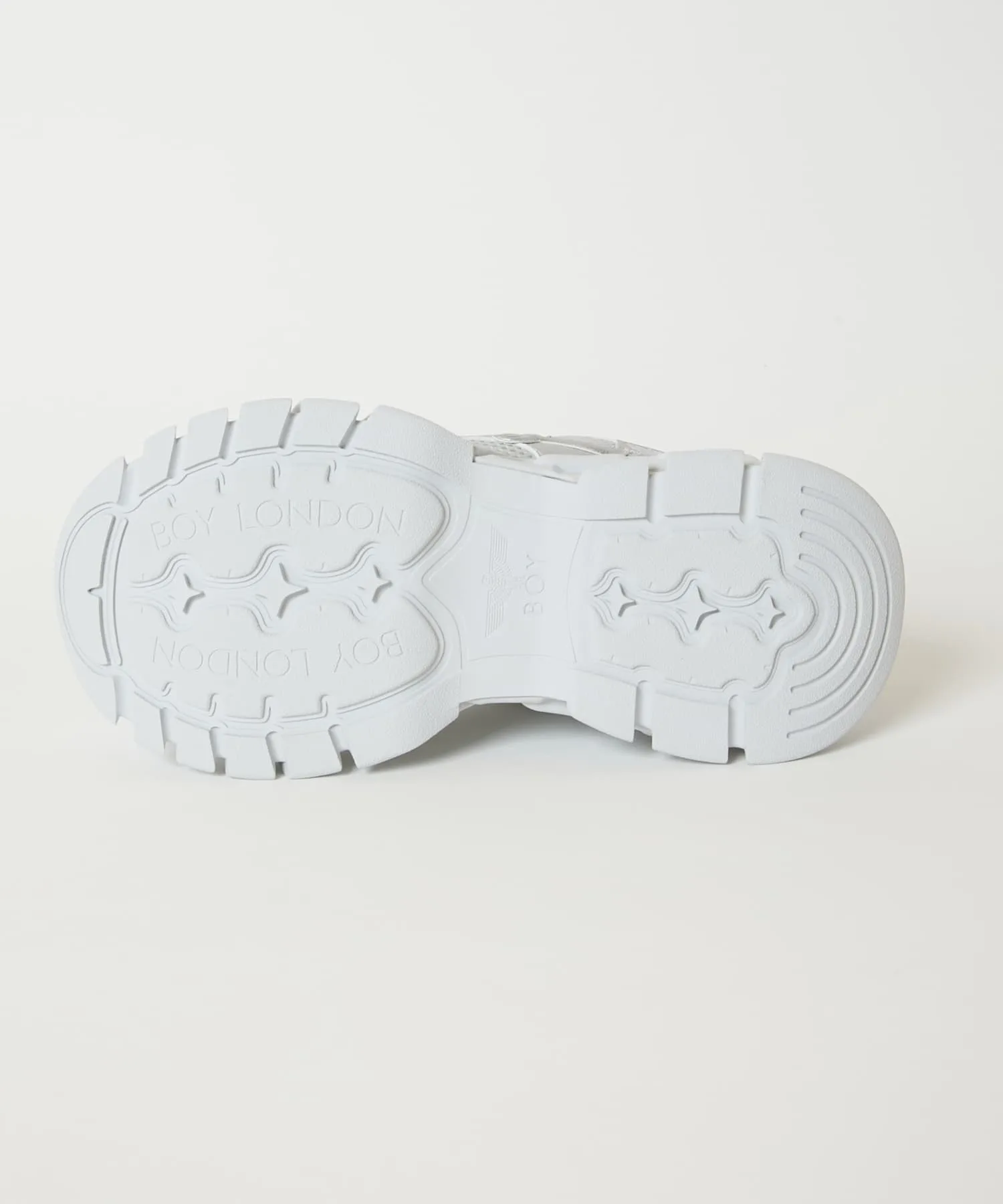 Мужские кроссовки на платформе BOY LONDON SILVER серебряные — фото 4
