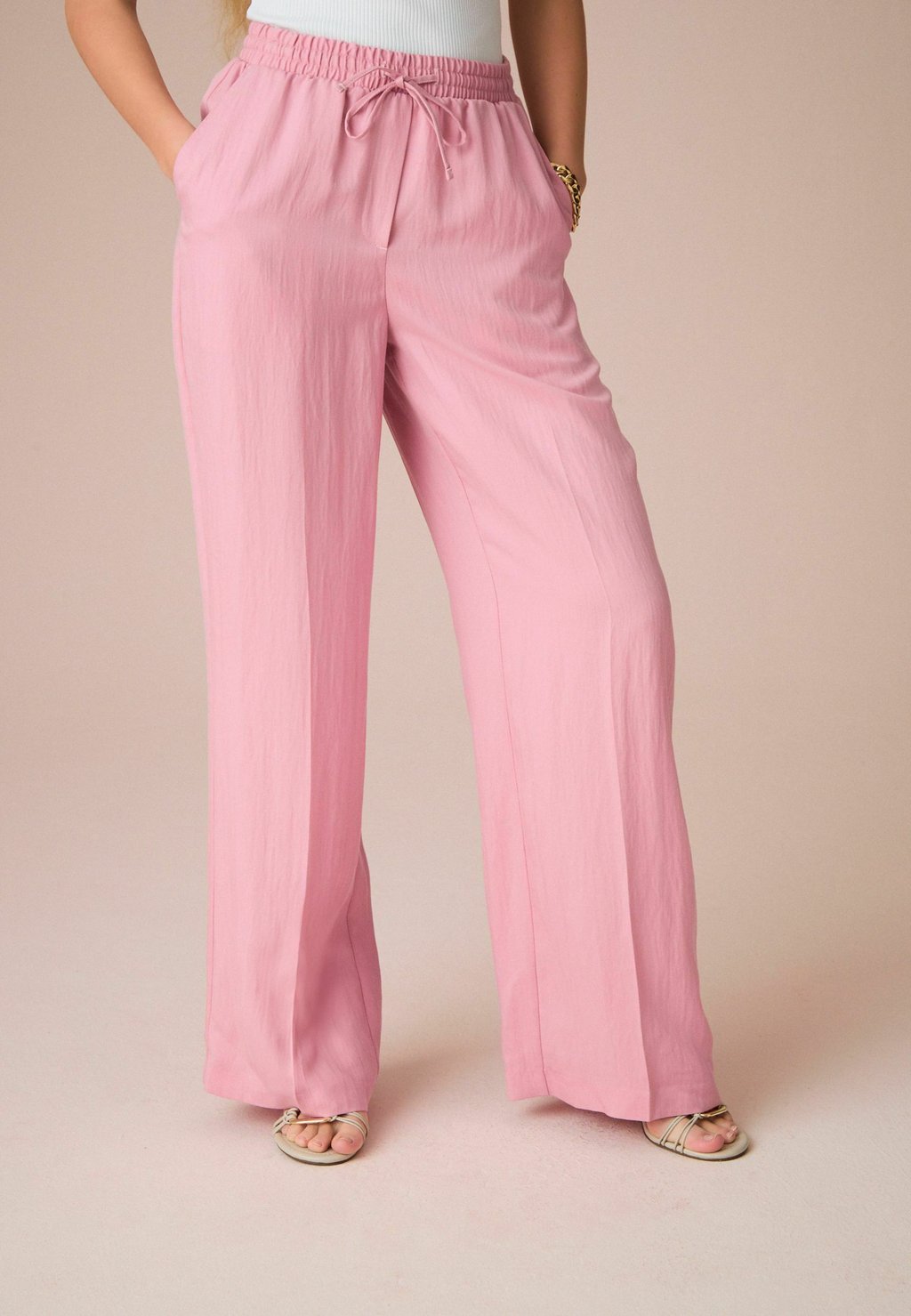 

Брюки ELATICATED WAIST WIDE Next, розовый