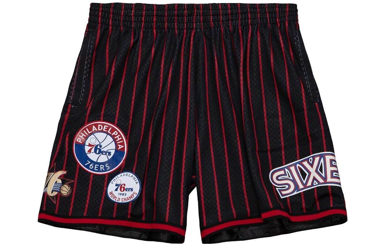 

Повседневные шорты мужские красные Mitchell Ness