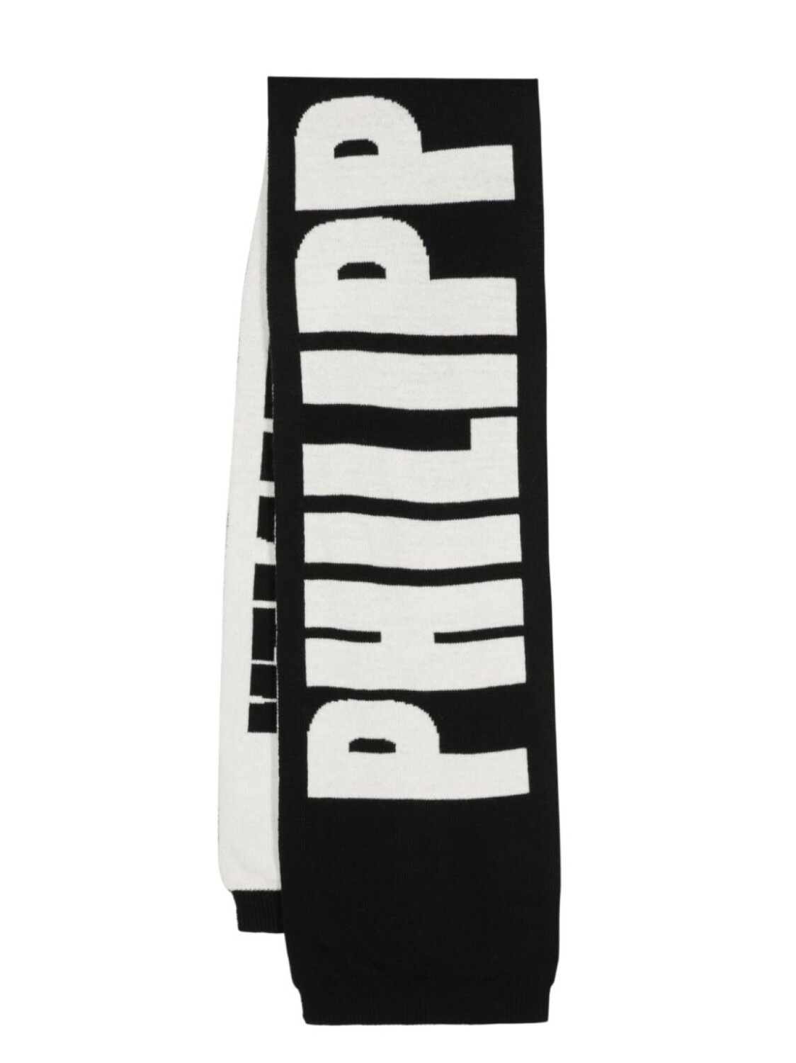 

Philipp Plein шерстяной шарф с логотипом, черный