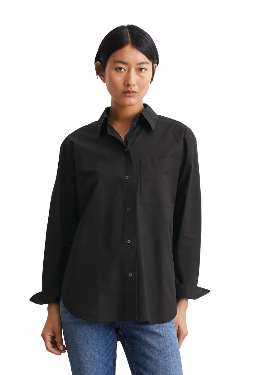 

Marc O'Polo блузка с длинными рукавами "из органического хлопкового поплина", черный