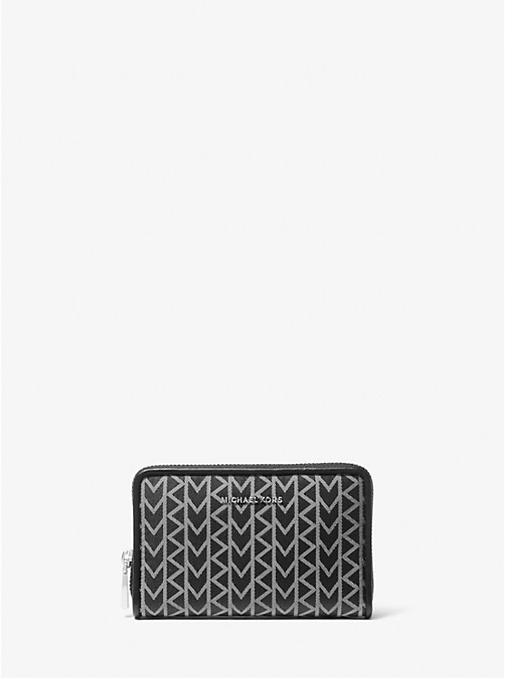 

Jet set small mk2000 жаккардовый кошелек с логотипом Michael Kors, черный