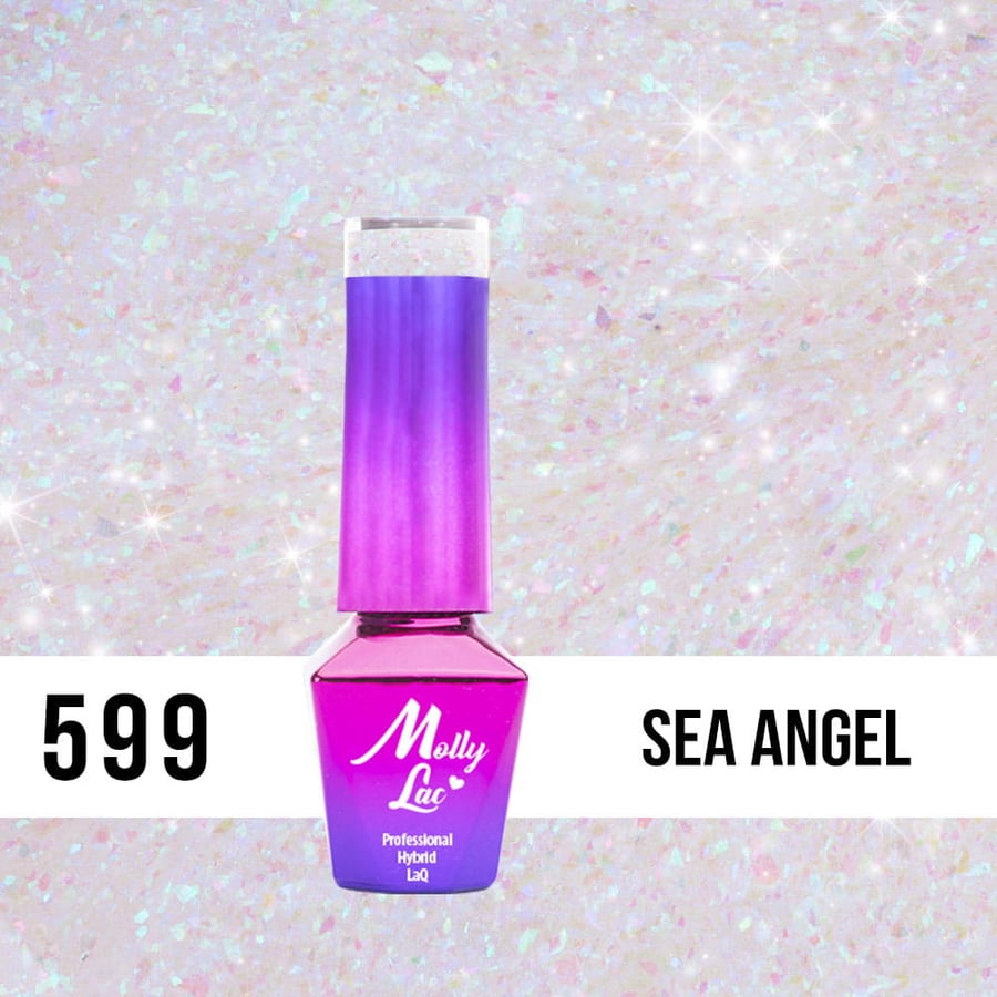 

Molly Lac, Mermaid Whispers 599 Sea Angel, гибридный лак, 5 мл