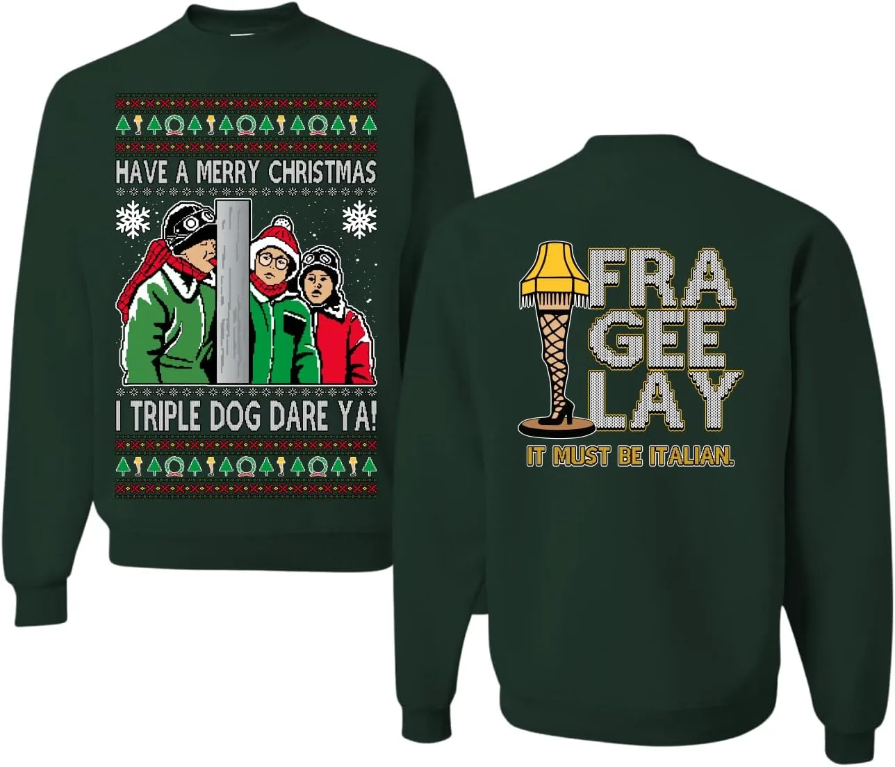 

Wild Bobby I Triple Dog Dare Ya Merry Story свитер с рождественским принтом