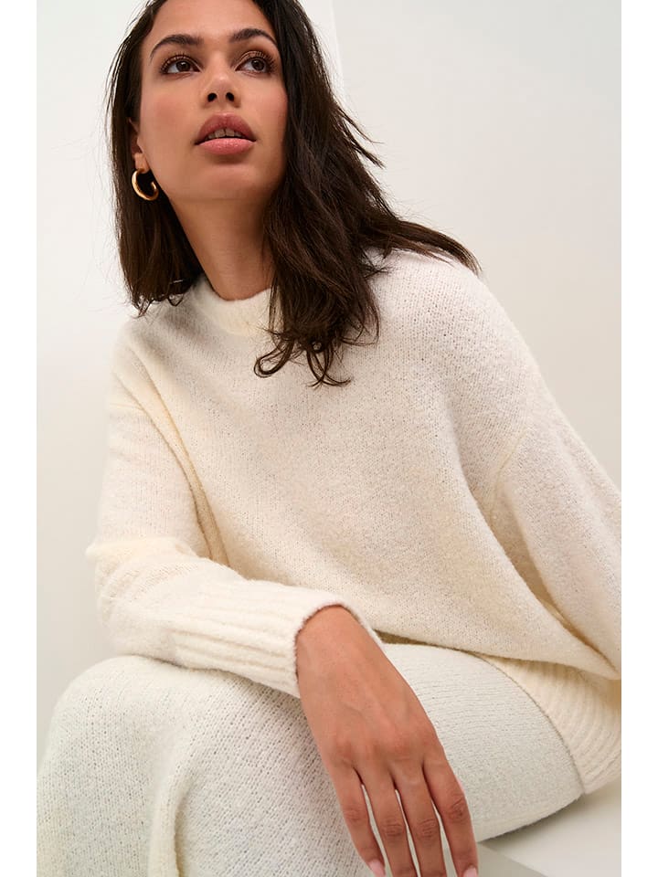 

Пуловер Kaffe Pullover, кремовый