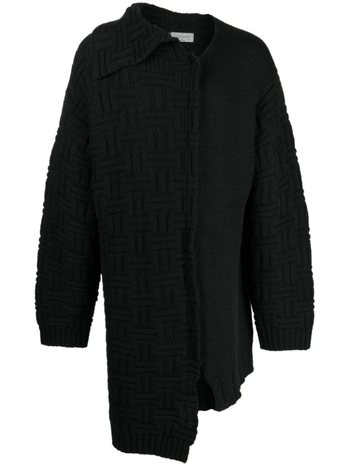 

Yohji Yamamoto шерстяной джемпер асимметричного кроя, черный