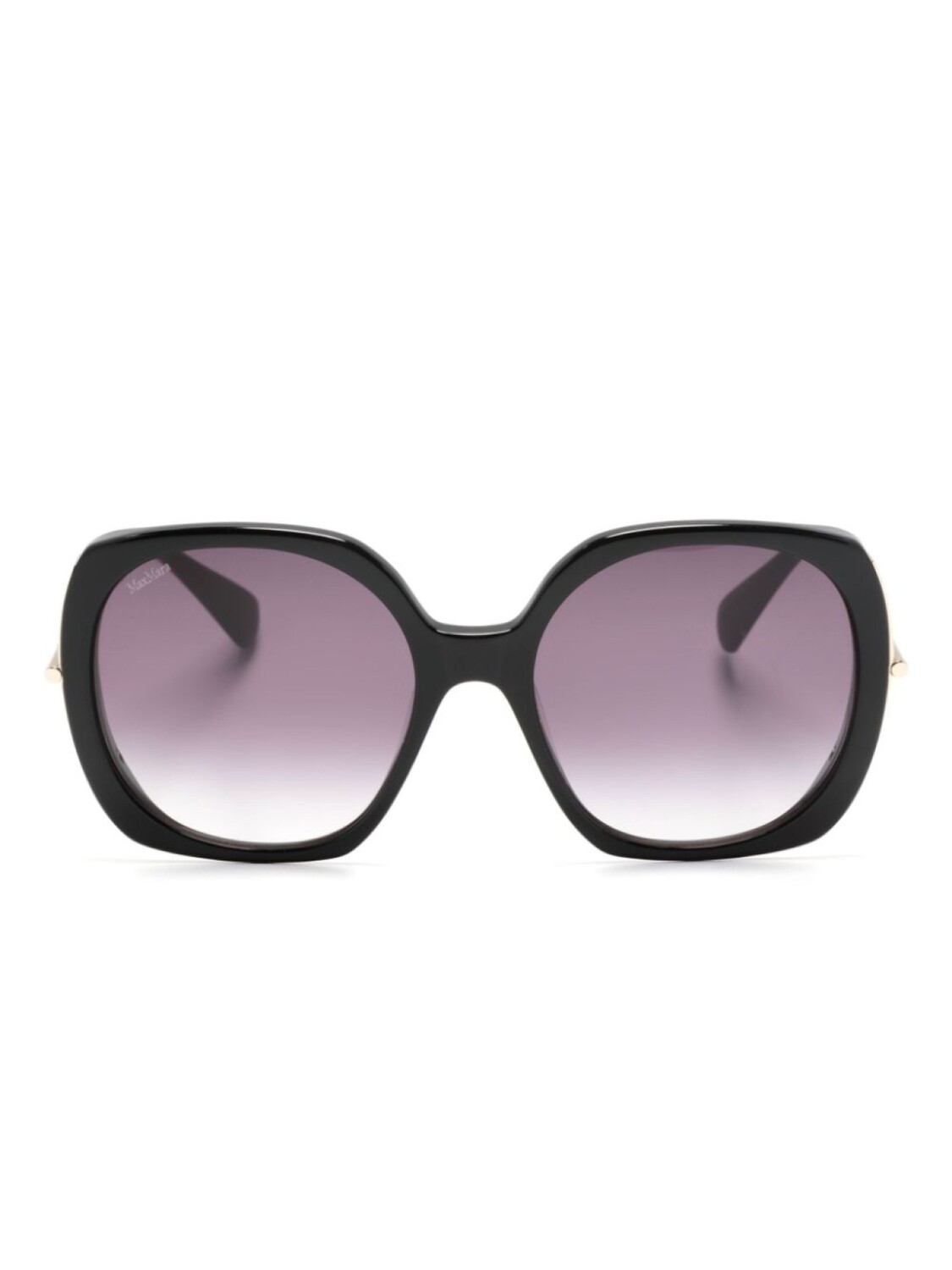 

Солнцезащитные очки в массивной оправе с логотипом Max Mara Eyewear, черный