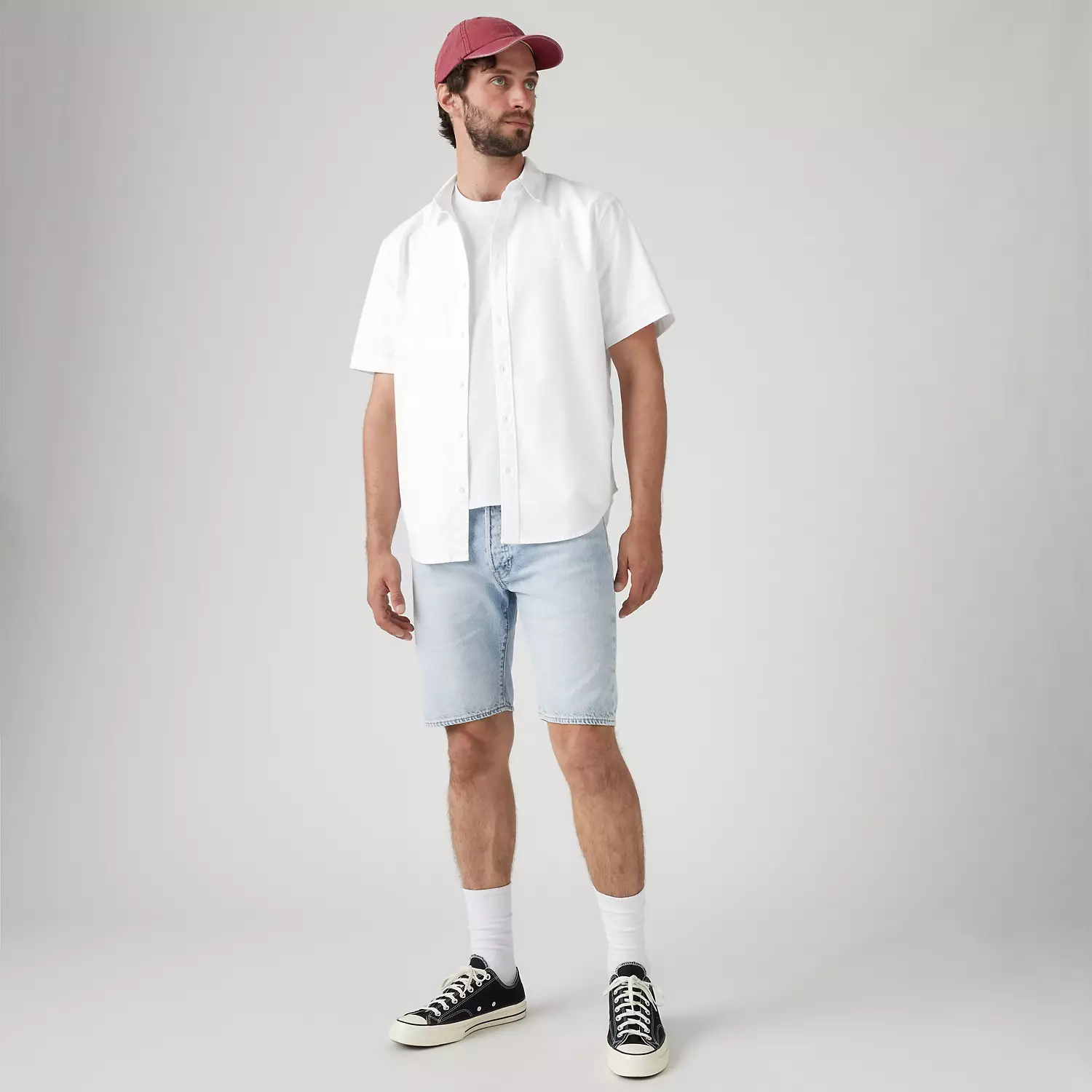 

501 Оригинальный крой Легкие 9-дюймовые мужские шорты Levi's, цвет Light Thread - Light Wash