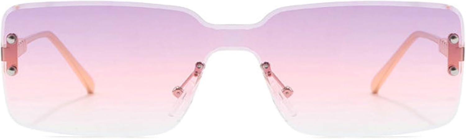 

Солнцезащитные очки Willochra Square для женщин и мужчин, модные, маленькие, прямоугольные, стильные, в металлической оправе, без оправы, с защитой от УФ-излучения UV400, C6