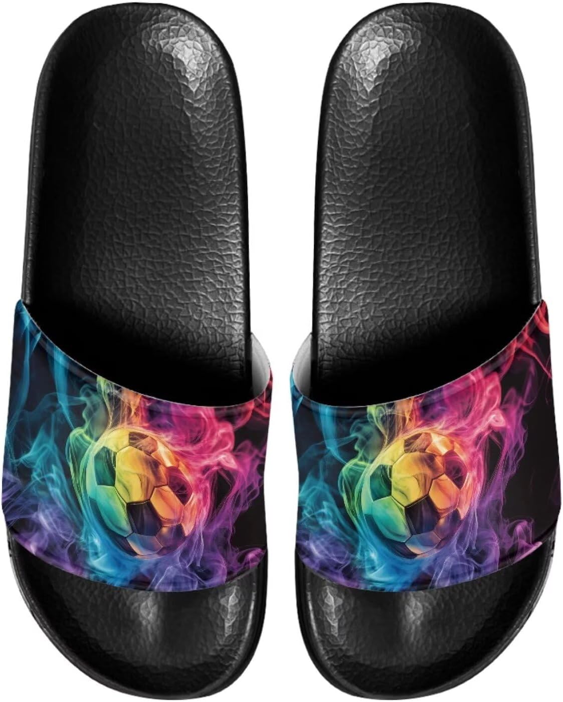 

Мужские домашние сандалии Qoiuvncy, летние, нескользящие, для пляжа и бассейна, легкие тапочки для дома и улицы, черная подошва, размер 5-14