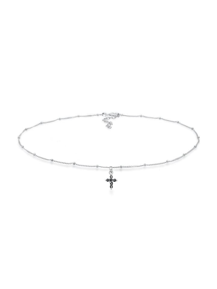 

Elli Колье из серебра 925 пробы: крест и серебряный шарик