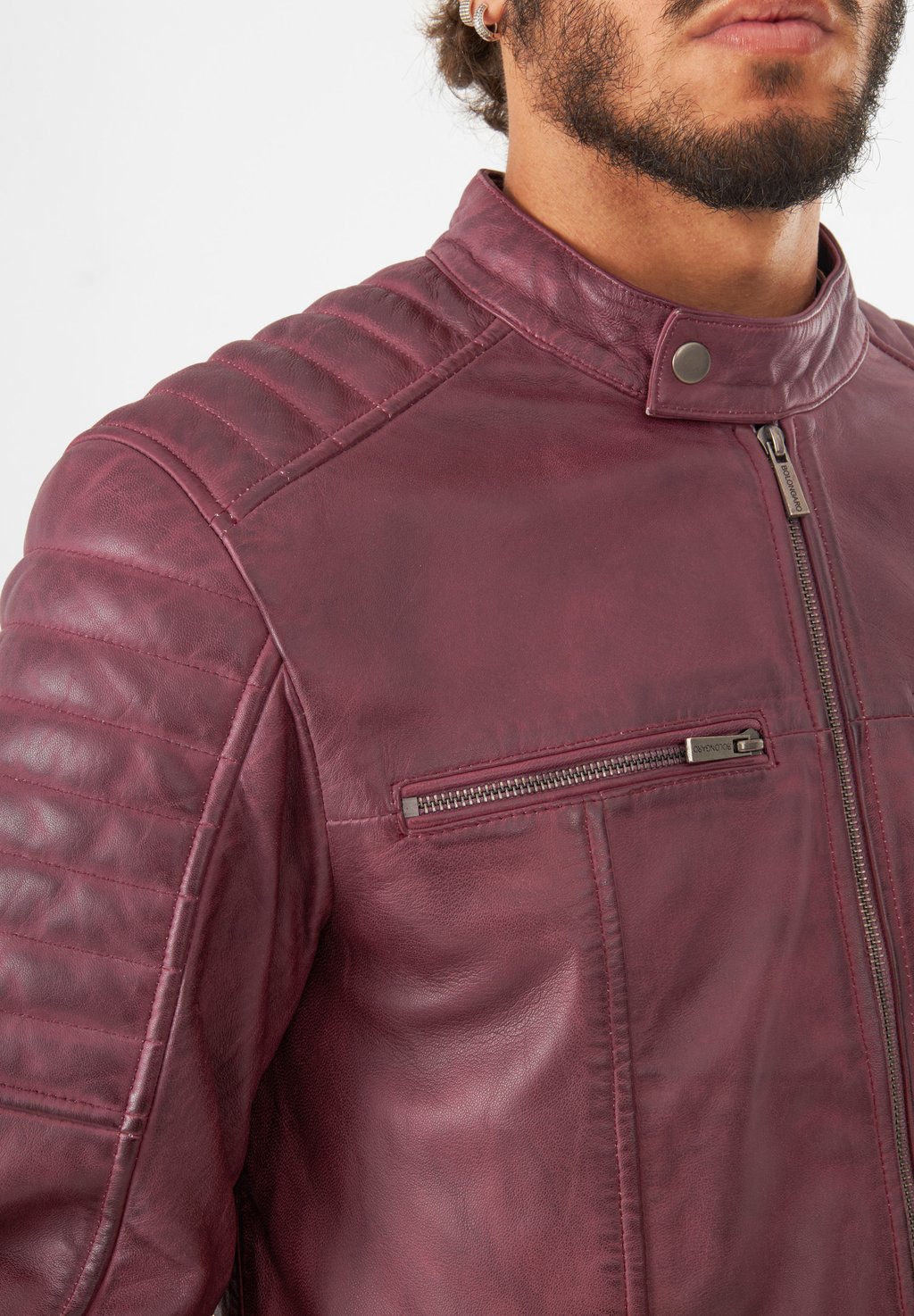 

Кожаная куртка DANNY RACER Bolongaro Trevor, фиолетовый