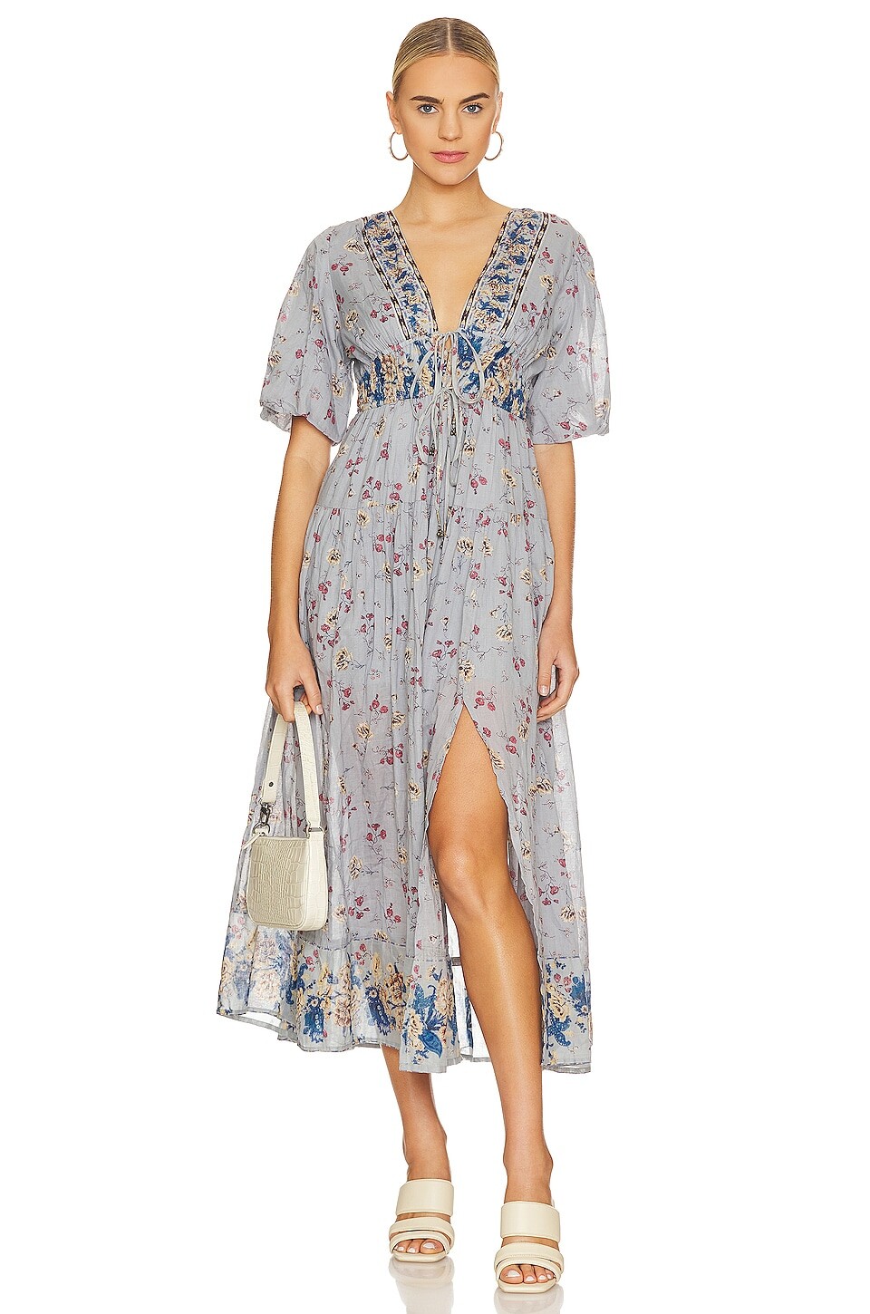 

Платье макси Free People Lysette, цвет Bluebell Combo