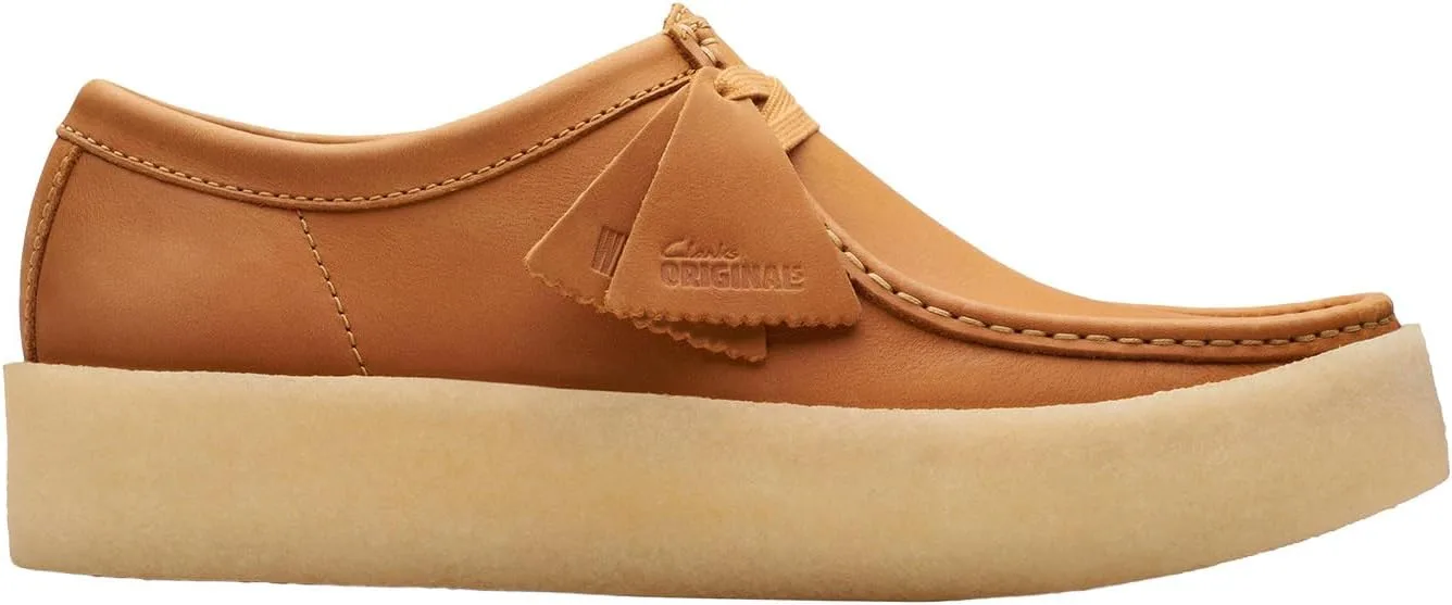 Мужские ботинки Clarks Originals Wallabee с перфорацией и шнуровкой, коричневые — фото 2