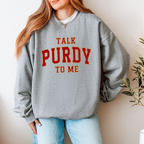 

Свитшот Varsity Talk Purdy To Me Simply Sage Market, Graphite