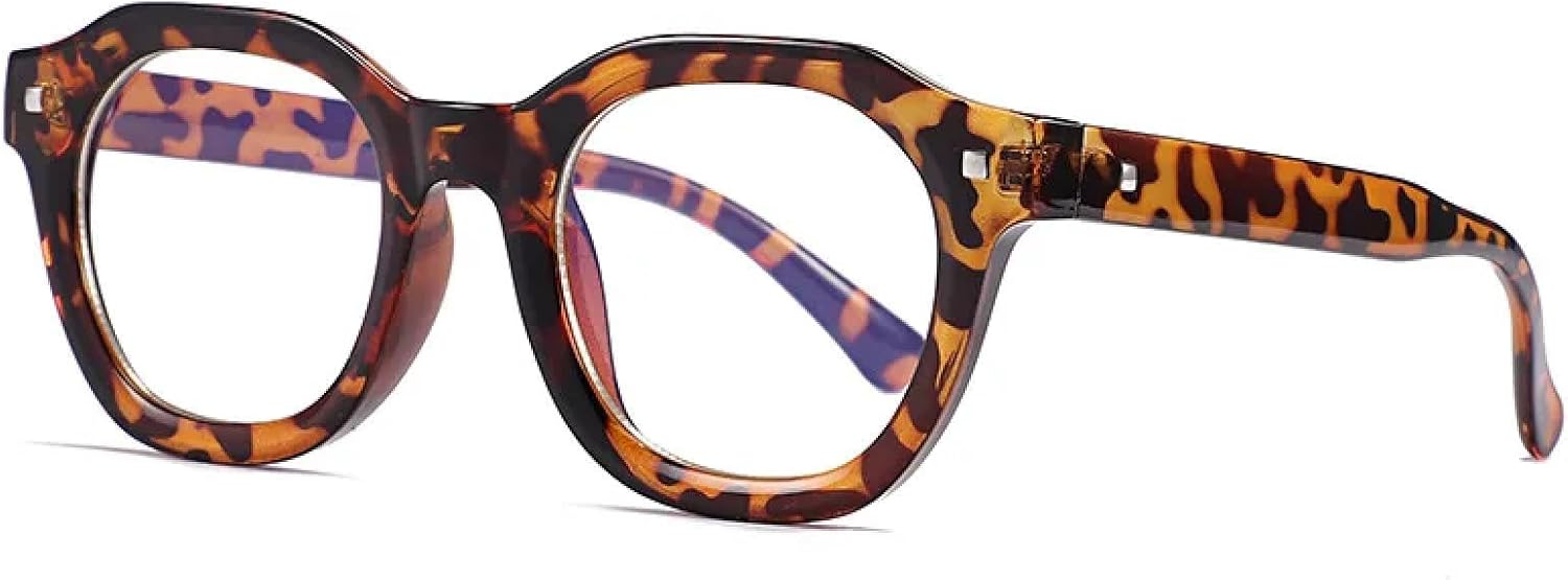 

Роскошные солнцезащитные очки большого размера для женщин и мужчин, винтажные, в стиле панк, хип-хоп, с заклепками, защита от УФ-излучения UV400 TVTBBVV, Leopard Clear