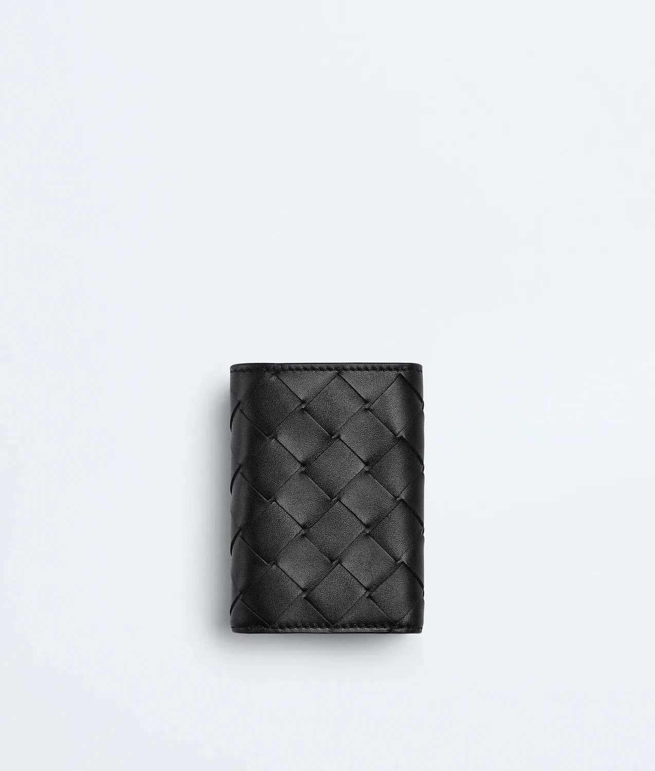 Intrecciato Tiny Tri-Fold Wallet BOTTEGA VENETA, черный — фото 3