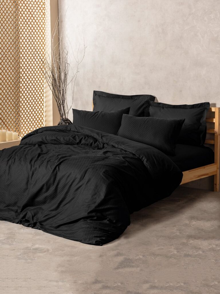

L'Essentiel Linge de Maison, Плед - Черный, Комплект пододеяльников Ranforce Single XXL (DE), Черный, 100 % ХЛОПОК RANFORCE, 155 x 220 см