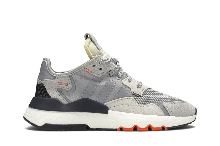 

Кроссовки Adidas Nite Jogger J 'Grey Orange', серый