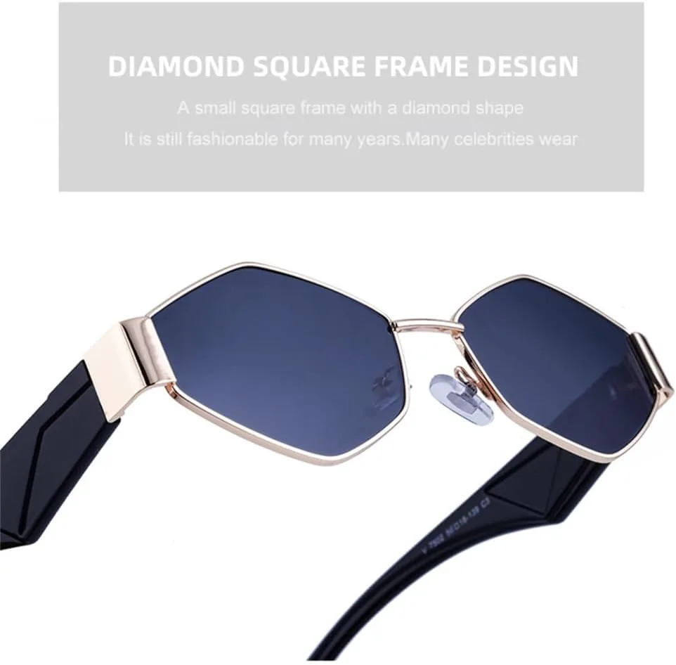 

Овальные солнцезащитные очки в маленькой металлической оправе для женщин с защитой от УФ-излучения UV400, мужские и женские очки MTZJH, Wt062 Greygradient