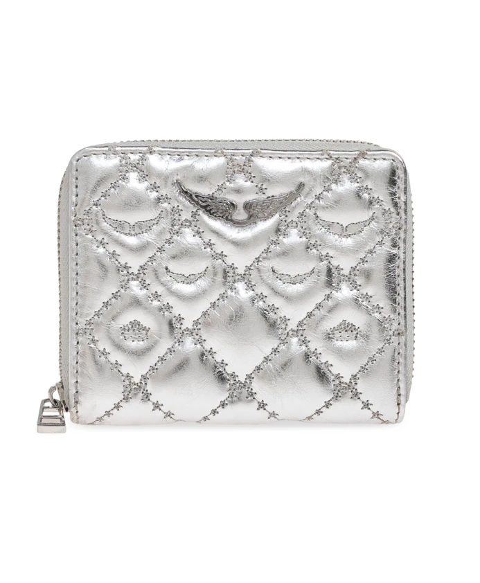 

Кожаный кошелек Zadig & Voltaire, серый