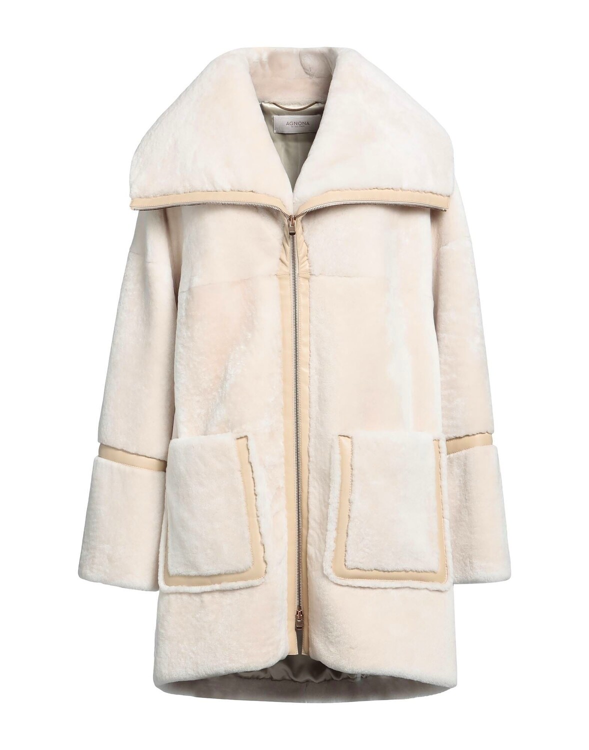 

Пальто Agnona, слоновая кость