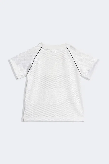 Комплект детский из тонкого трикотажа Adidas Originals, белый — фото 3