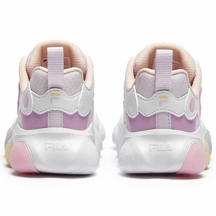 FILA KIDS Детские кроссовки с противоскользящим покрытием, износостойкие, белые, фиолетовые, для детей от 3 до 7 лет — фото 4