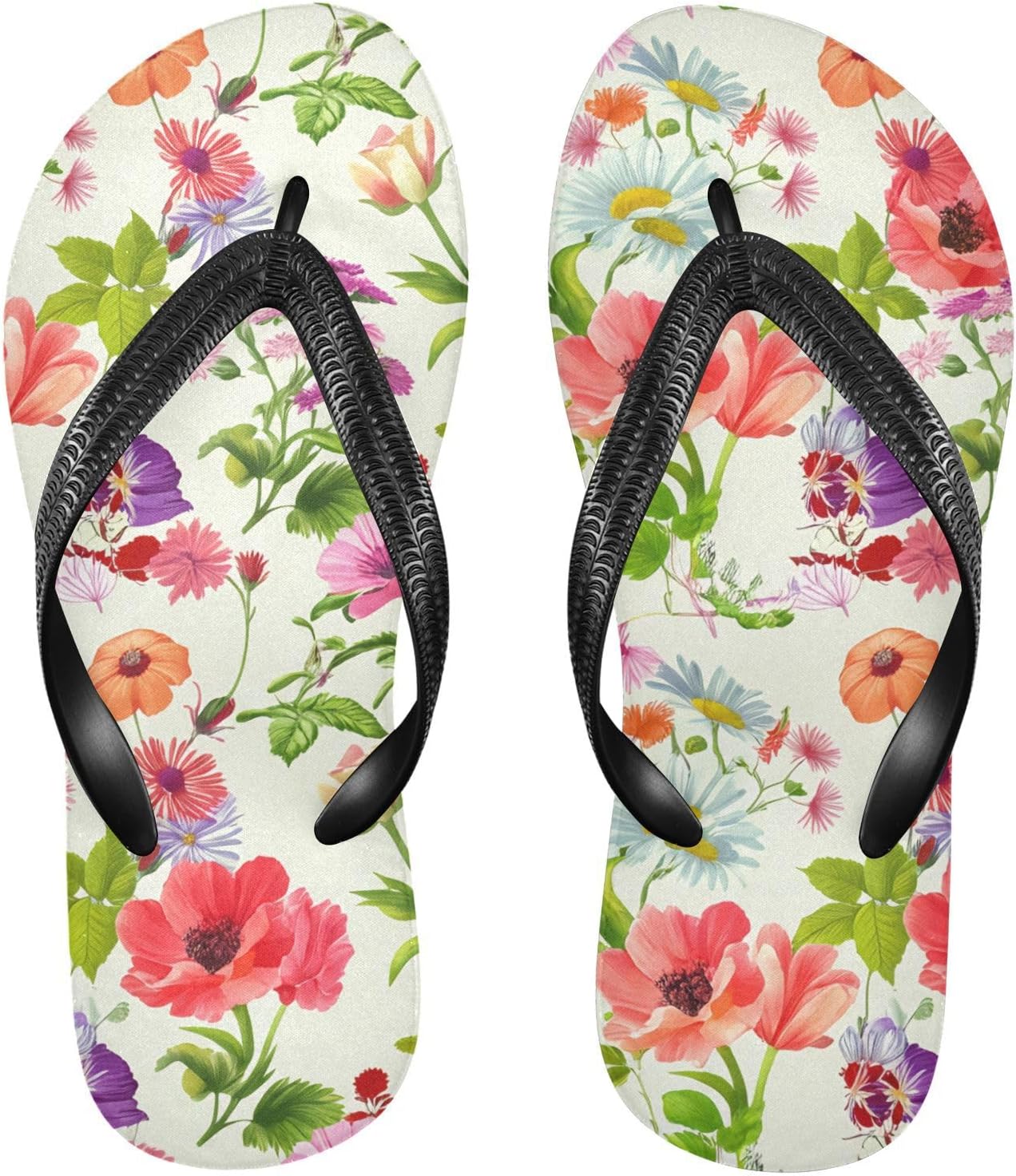 

Мужские и женские шлепанцы для пляжа и душа с цветочным узором и бежевым цветком, резиновые, нескользящие, летние тапочки для ходьбы Sinestour