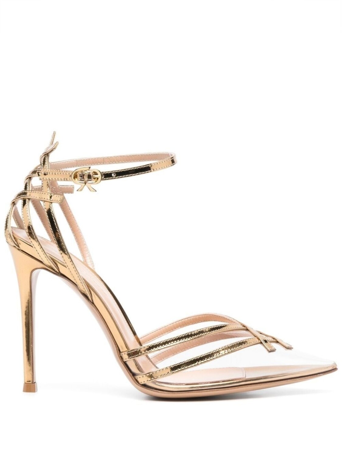 

Gianvito Rossi туфли с заостренным носком, золотистый