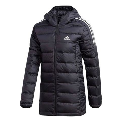 

Куртка (WMNS) adidas Essentials Light Down Hooded Parka 'Black', черный