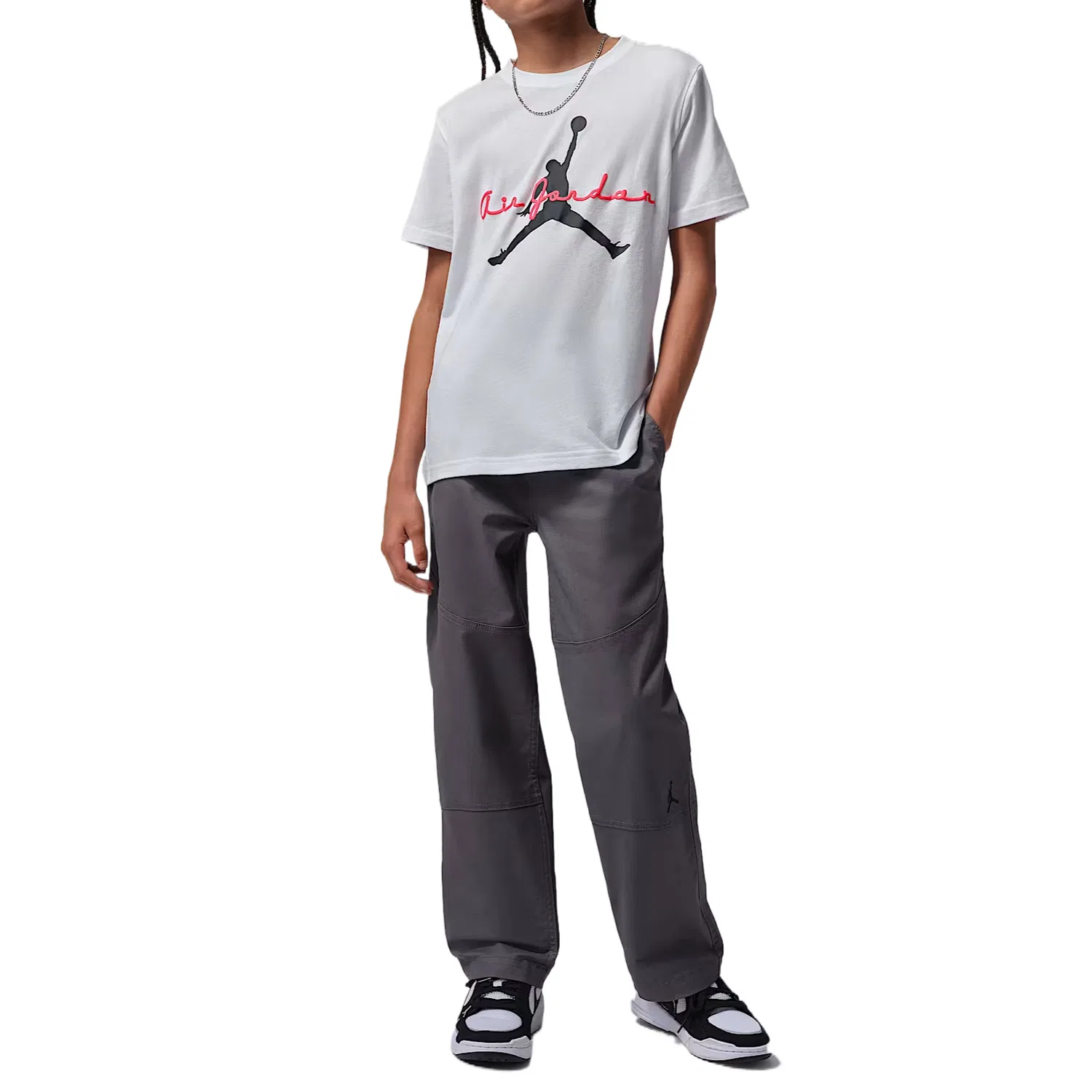 Футболка Flight Essentials Kids' Jordan, White — фото 4