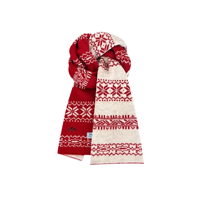 

Шарф из полиэстера Unisex Jeep, burgundy