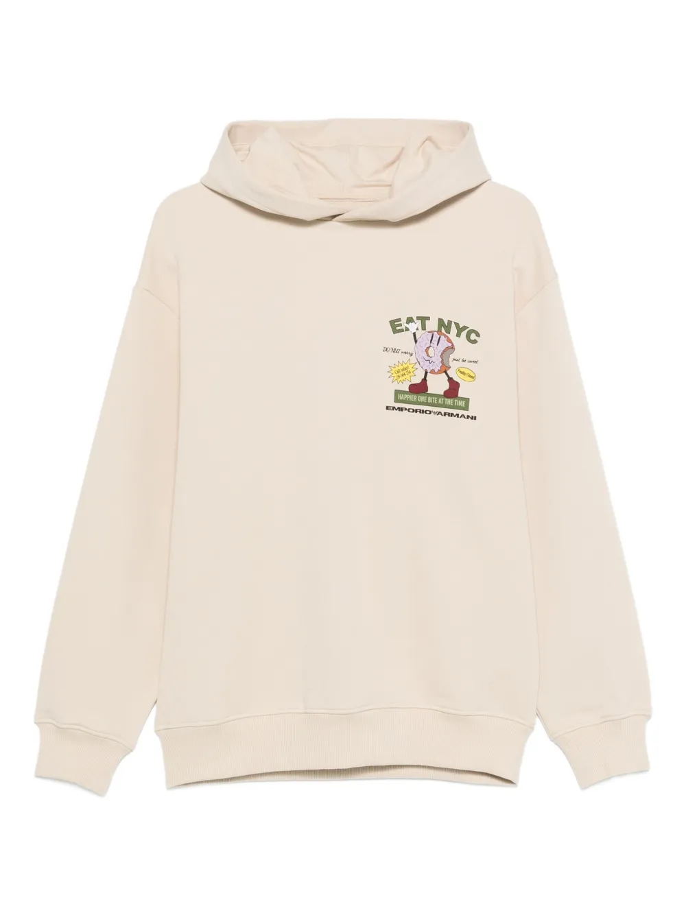 

Худи с графическим принтом Emporio Armani, нейтральный