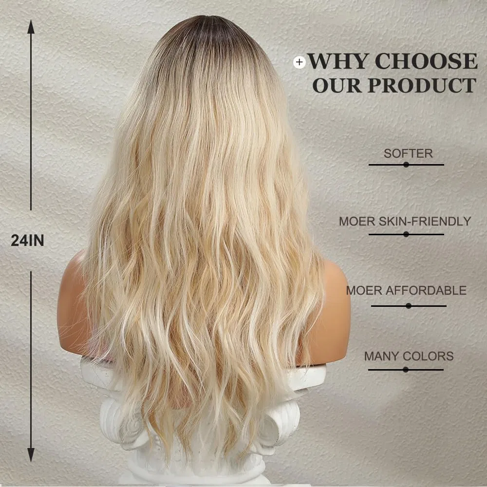Женский длинный волнистый парик Esmee омбре блонд Esmee, Ombre Blonde — фото 4