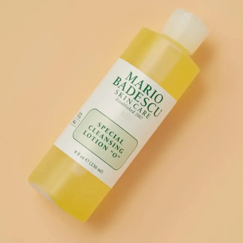Очищающий лосьон-тоник Mario Badescu Special Cleansing Lotion "O" для жирной кожи | Тоник для тела, сужающий поры и выравнивающий тон кожи | Содержит экстракт огурца и ниацинамид 237 мл (1 шт.) — фото 4