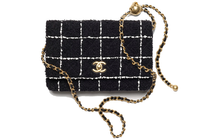 

CHANEL Шерстяная твидовая мягкая шерстяная сумка через плечо