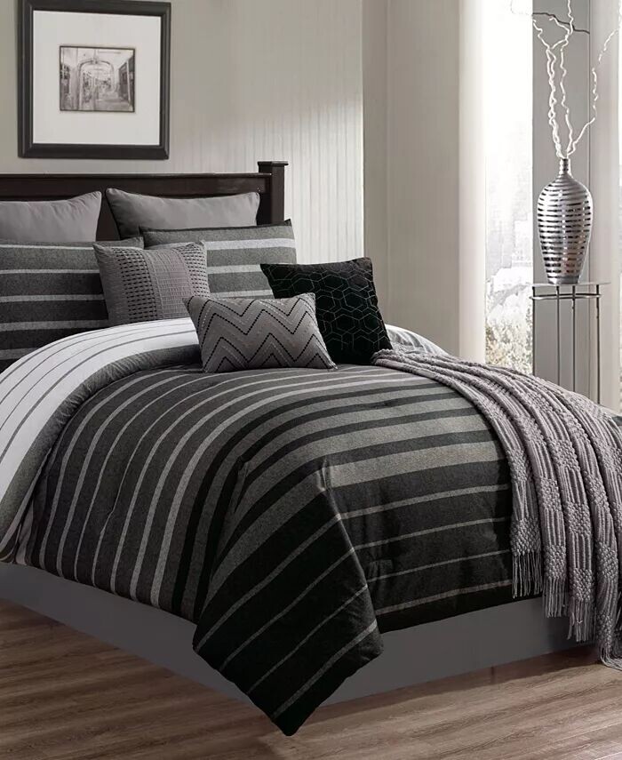 

Набор одеял Barkley King из 10 предметов Riverbrook Home, серый